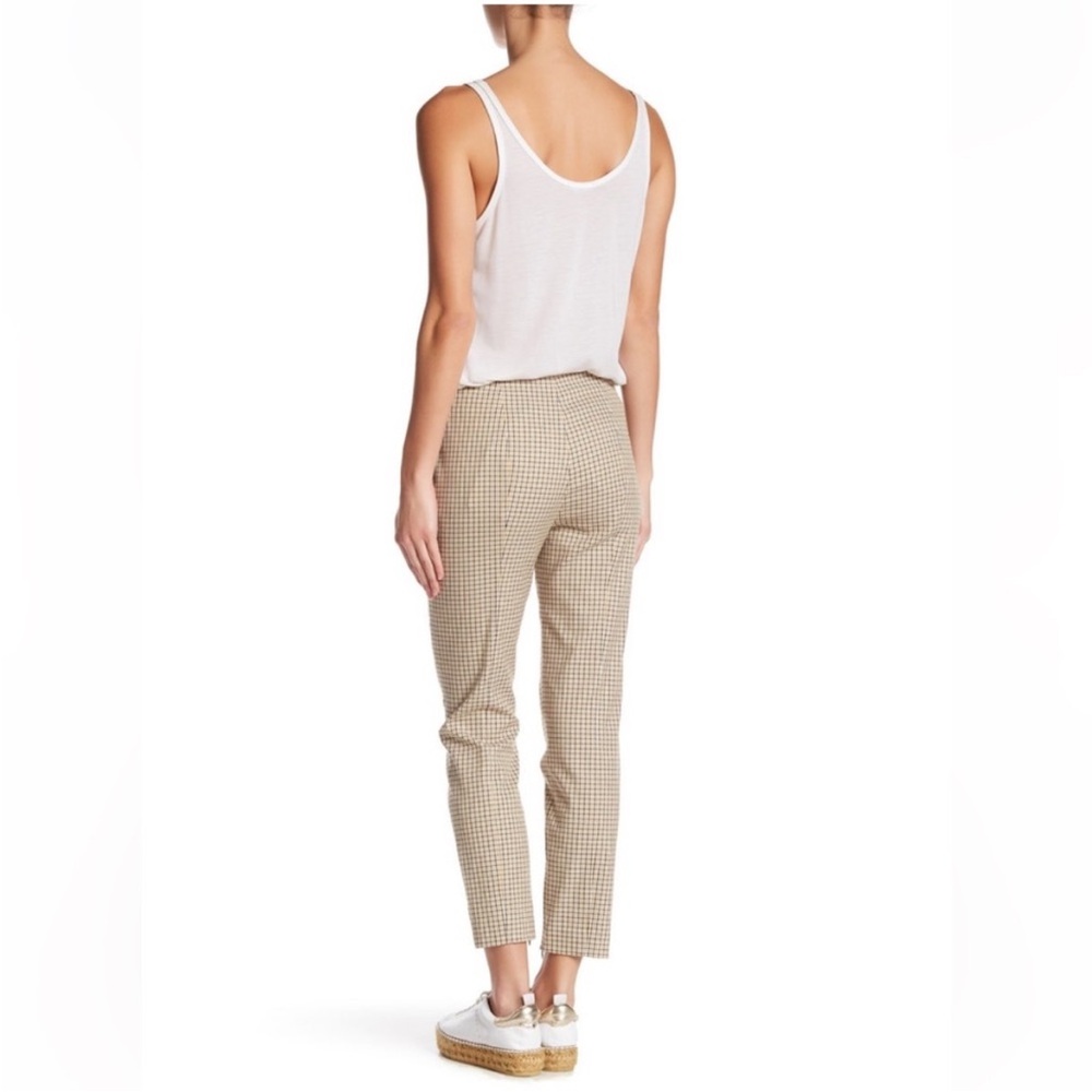 Theory Alettah Ainsley Check Cropped Pants Size 6